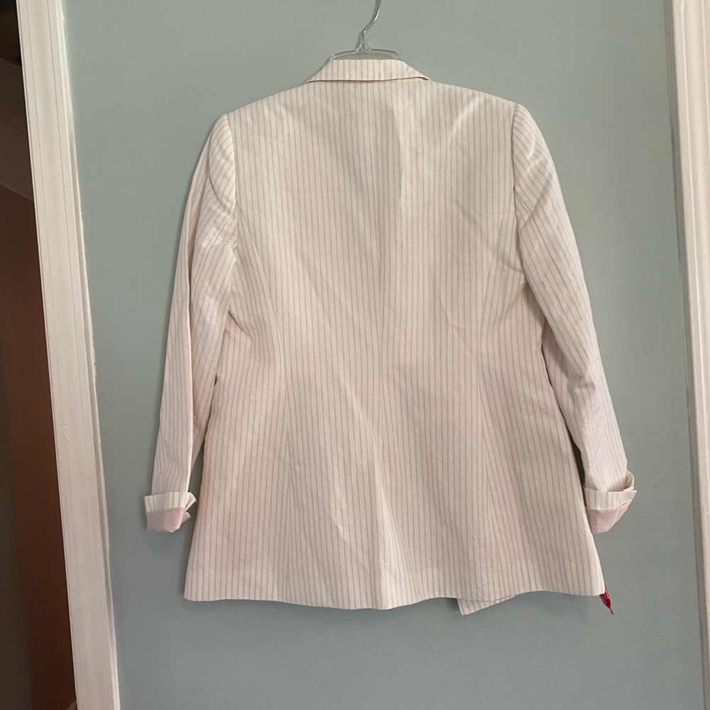 Pinstripe blazer Cotten linen blend - Picture 4 of 4